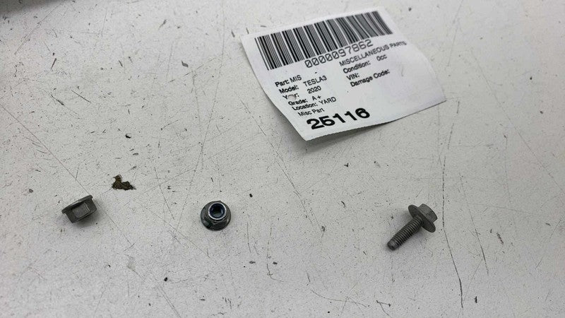 ⭕ 17-23 Tesla Model 3 12V Battery Tie-down Bracket Strap Holder SET 11