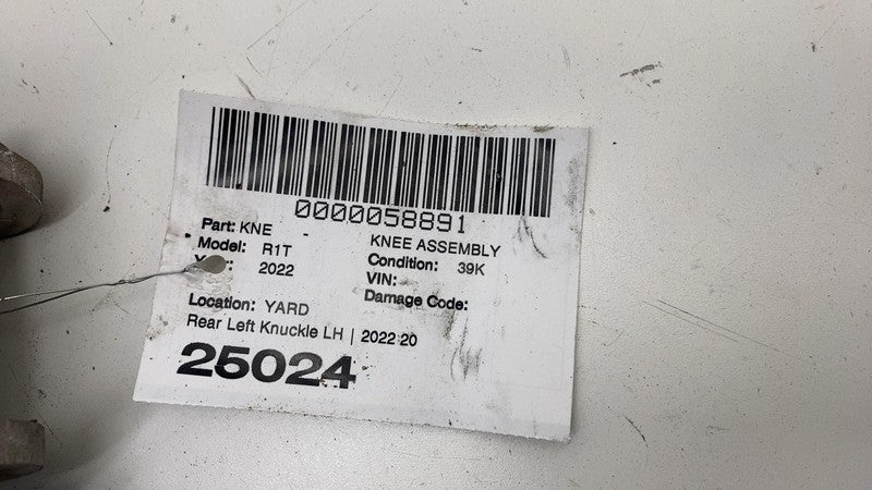 PT00001860 ⭕ 22-24 Rivian R1T R1S Rear Left Spindle Knuckle w/ Dust Shield AWD PT00001891