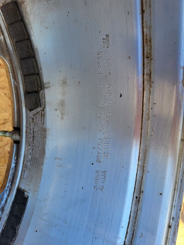 2013 2014 2015 Infiniti JX35 QX60 SET of 4 Wheel Rim 20" 20x7.5J w/ Center Cap