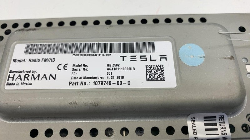 107974900D ⭕ 2017-2023 Tesla Model 3 Harman Becker Radio FM/HD Receiver Module 1079749-00-D
