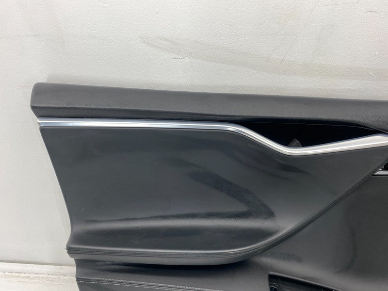 600607108K ⭕12-20 Tesla Model S Front Left Interior Door Panel Trim Card Cover 6006071-08-K