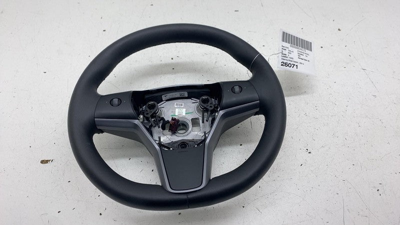 ⭕ 2021-2023 Tesla Model 3 Steering Wheel Assy Leather Black Heated 149