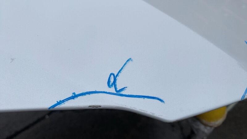 2023 2024 2025 Toyota bZ4X Hood Panel Bonnet Shell Assembly OEM White Aluminum