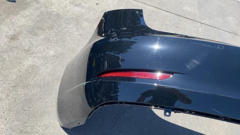 ⭕ 2017-2022 Tesla Model 3 Rear Bumper Cover w/ Park Sensor & Harness Black PBSB