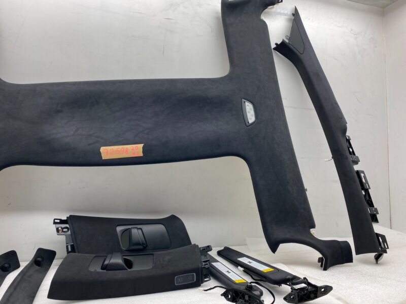 2016-2020 Tesla Model X Headliner A-Pillar + Upper B-Pillar w/ Sunvisor & Bezel