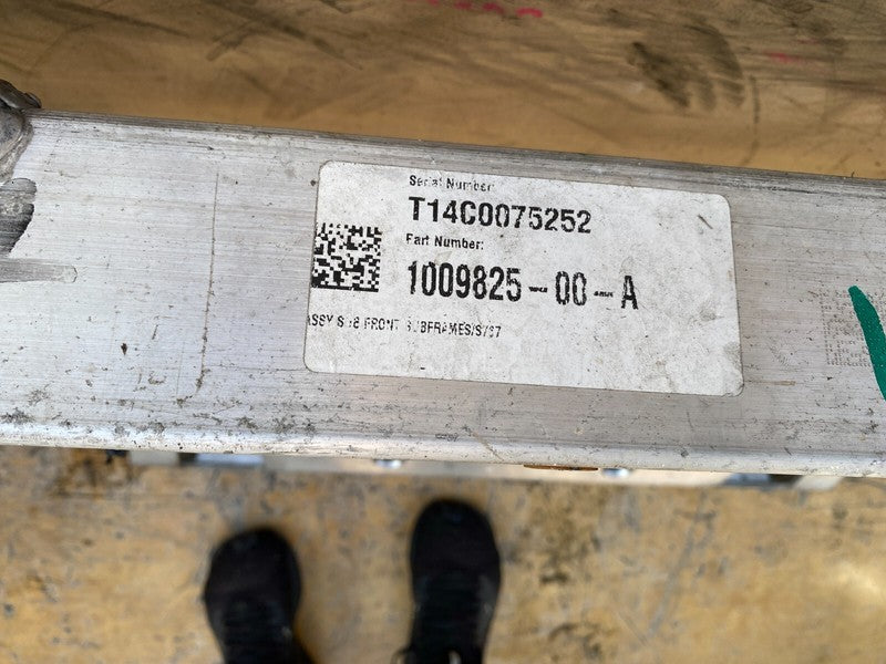 100982500A ⭕ 2012-2020 Model S Front Suspension Subframe Cradle Crossmember 1009825-00-A