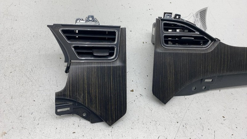 100783400C 2012-2015 Tesla Model S SET of Dash A/C Air Vent Dashboard Trim Cover Woodgrain