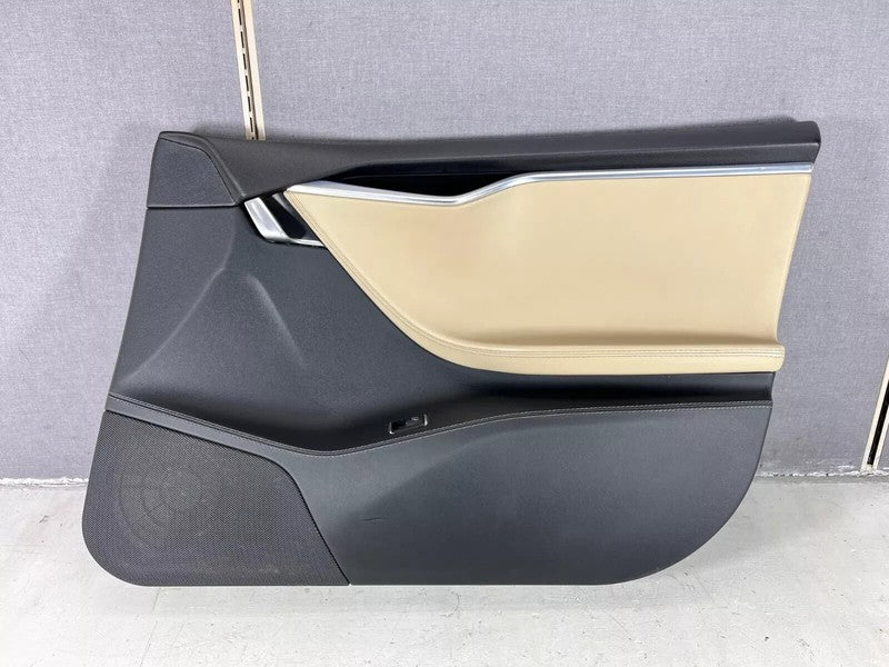 ⭕ 12-20 Model S MS Front Right Interior Door Panel Trim Card Cover 100