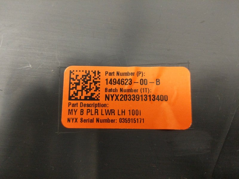 1494623 00 B ⭕ 20-22 Tesla Model Y Lower & Upper B-Pillar Cover Trim Panel Left 1494623-00-B