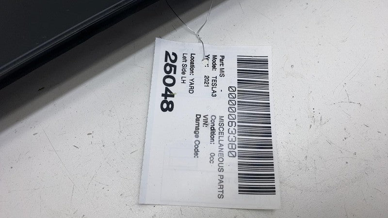 110043700E ⭕ 2017-2023 Tesla Model 3 Left B-Pillar Applique Glass Trim Molding 1100437-00-E