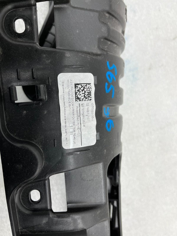 1055050 06 J ⭕ 16-20 Tesla Model X Rear Left Falcon Door Upper Outer Trim Cover 1055050-06-J