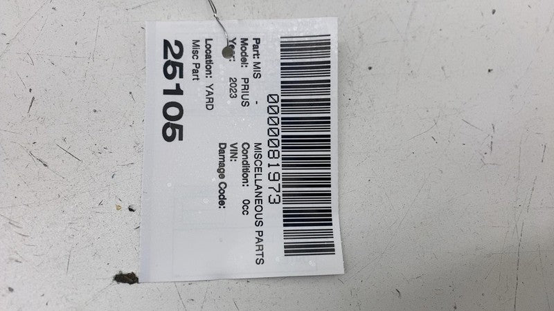 ⭕ 23-25 Toyota Prius Rear Bumper Reinforcement Impact Absorber Bar 526