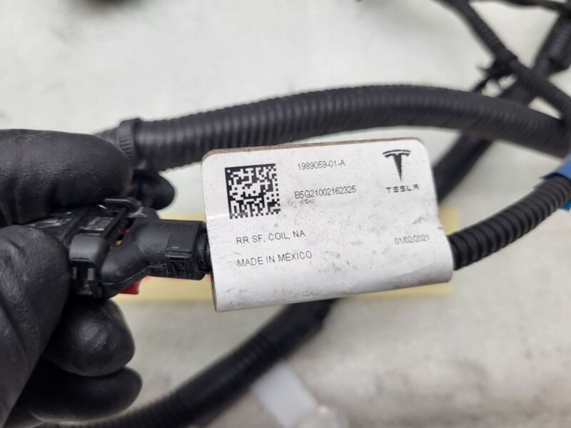 198905901A 2020-2023 Tesla Model Y MY Rear Chassis Subframe Coil Wiring Harness Cable Wire