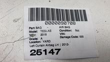⭕ 12-20 Tesla Model S Driver Side Roof Curtain Safety Airbag Left 1005261-00-F