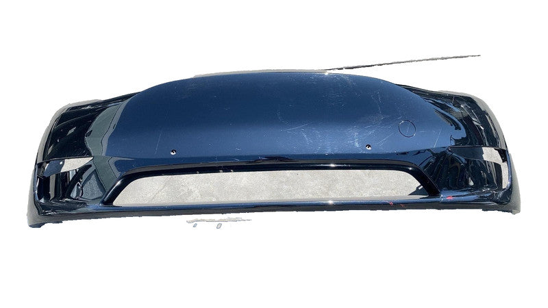 ⭕ 20-22 Model Y Front Bumper Cover w/ Park Sensor Holes Black PBSB 1493745-00-A