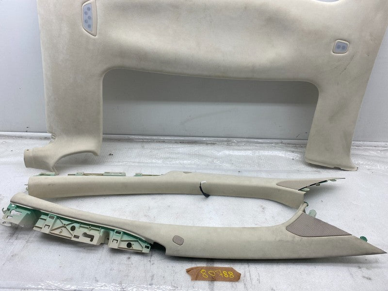 ⭕ 16-20 Tesla Model X SET of Ceiling Headliner Sunvisor Upper A + B + 