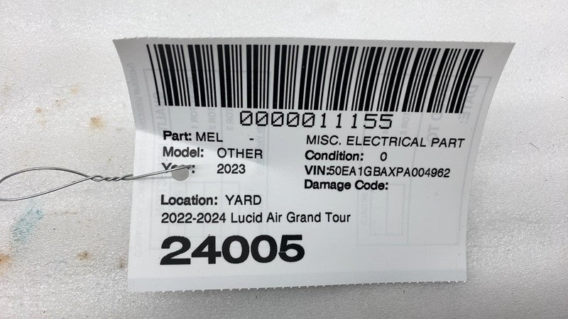 ⭕ 2022-2024 Lucid Air Grand Touring Rear Left Control Module Base P11-