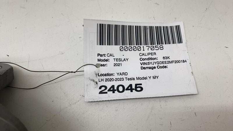 1188621 00 D ⭕ 2020-2023 Tesla Model Y Front Caliper w/ Brake Line Hose Left LH 1188621-00-D