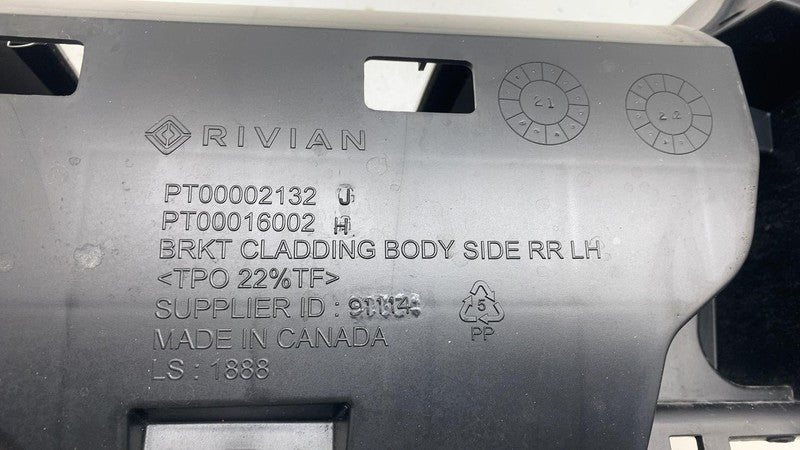 ⭕ 22-24 Rivian R1T Rear Driver Left Lower Cladding Body Trim Cover PT0