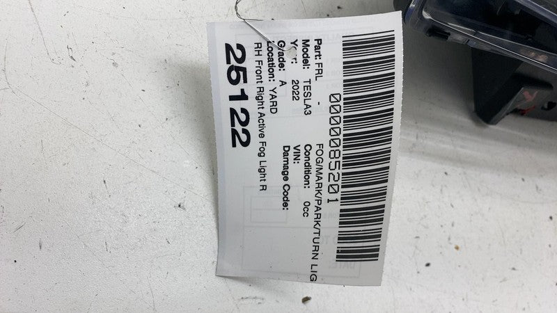 ⭕ 17-23 Tesla Model 3 Front Right Foglamp Turn Signal LED Fog Light 10