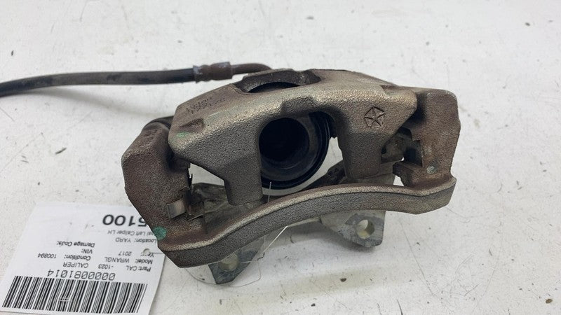 ⭕ 2007-2018 Jeep Wrangler Rear Driver Side Caliper w/ Brake Hose Line Left OEM