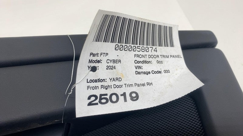 ⭕ 2024-2025 Cybertruck Rear Driver Side Interior Door Panel Trim Card 