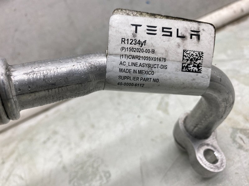150202000B ⭕ 17-23 Tesla Model 3 A/C Line Supermanifold to Compressor Pipe OEM 1502020-00-B