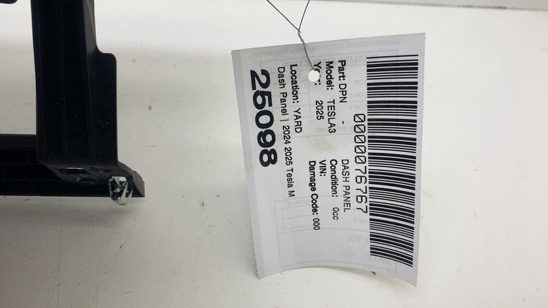 ⭕ 24-25 Tesla Model 3 Front Dash Dashboard Instrument Panel Trim Cover