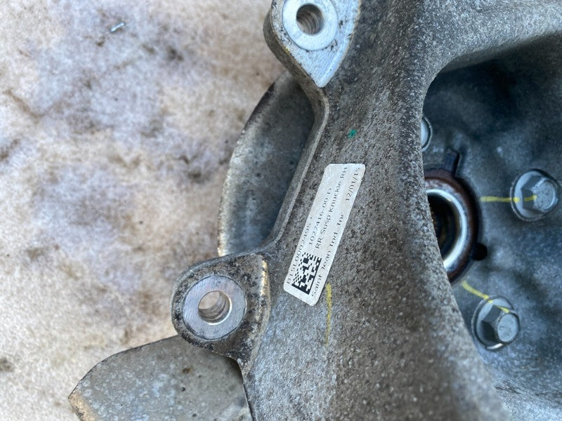 102741600D ⭕ 16-20 Model X Rear Right Spindle Knuckle Wheel Hub w/ Dust Shield 1027416-00-D