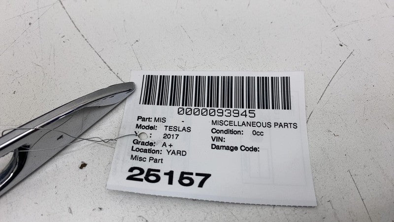 ⭕ 12-20 Tesla Model S Rear Liftgate Trunk Lid Chrome Trim Molding 1025