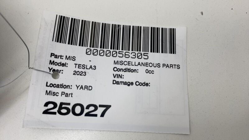 107782600D 2017-2023 Tesla Model 3 Right Knee Airbag RH Passenger Side OEM Lower Dash