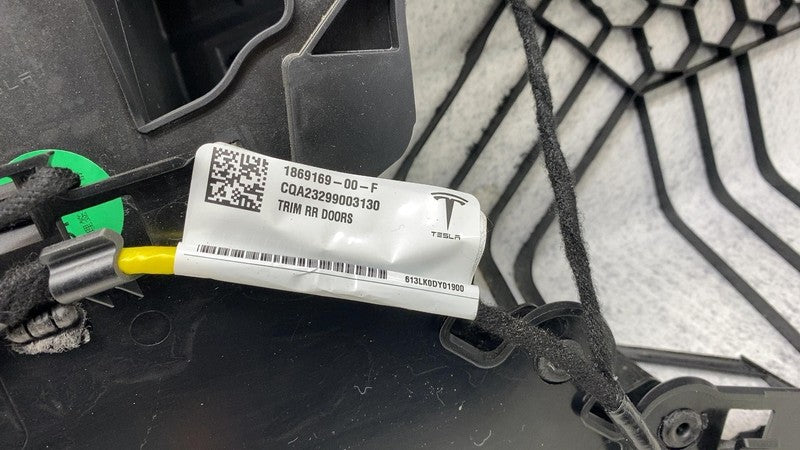 1819236-00 2024 Tesla Cybertruck Rear Left Driver Interior Door Trim Card Panel LH Assembly