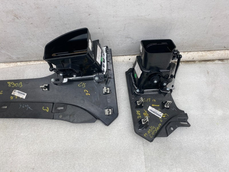 ⭕ 12-15 Tesla Model S SET Dash A/C Air Vent Dashboard Trim Cover Obech