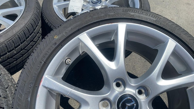 9965277070 ⭕ 13-15 Mazda MX-5 Miata Set of 4 17" Wheel Rim (5 Y Spoke) w/ Tire 9965277070