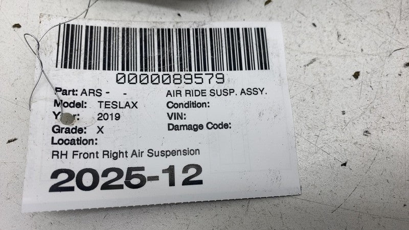 ⭕ 19-20 Tesla Model X Front Right Suspension Air Spring Module Assy 10