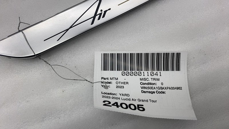 ⭕ 2022-2024 Lucid Air Grand Touring Rear Left C-Pillar Trim Panel P1L-