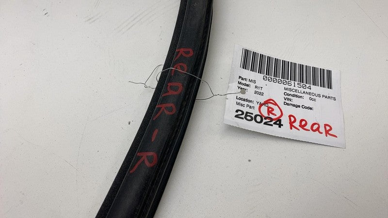 ⭕ 22-24 Rivian R1T R1S Rear Passenger Side Door Weatherstrip Rubber Seal Right