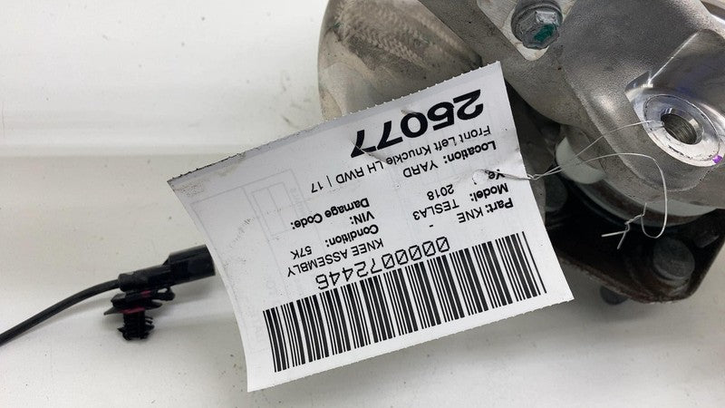 ⭕ 17-23 Tesla Model 3 Front Left Spindle Knuckle + Hub & Shield LH 104