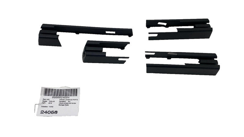 ⭕ 2016-2020 Tesla Model X MX Set of Front & Rear Seat Track Rail Skid Cover Trim