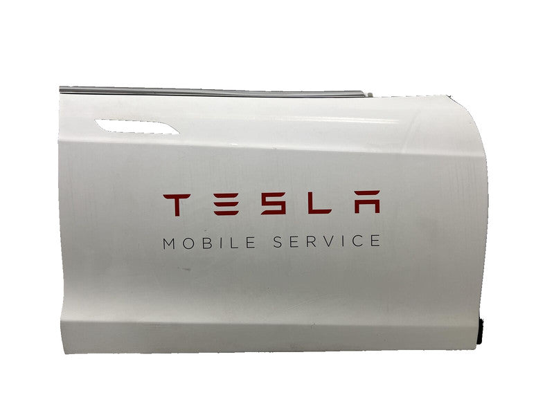 ⭕ 12-15 Tesla Model S Front Passenger Door Panel Right Silver - PMSS (Wrapped)