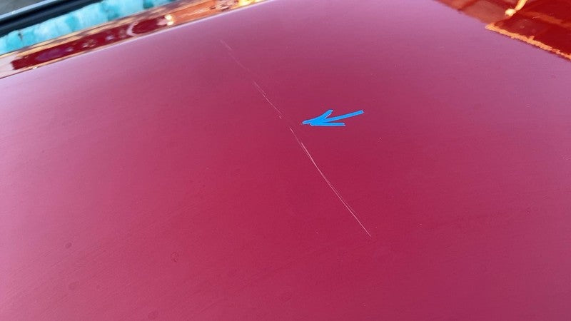 1028791-00-K ⭕ 2016-2024 Tesla Model X Rear Passenger Falcon Door Shell Panel Right Red PPMR