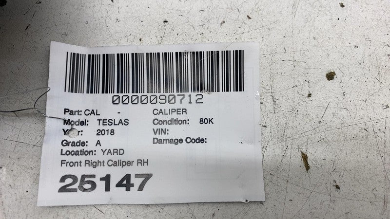 ⭕ 2012-2020 Tesla Model S MS Front Right Caliper w/ Brake Hose Line 10