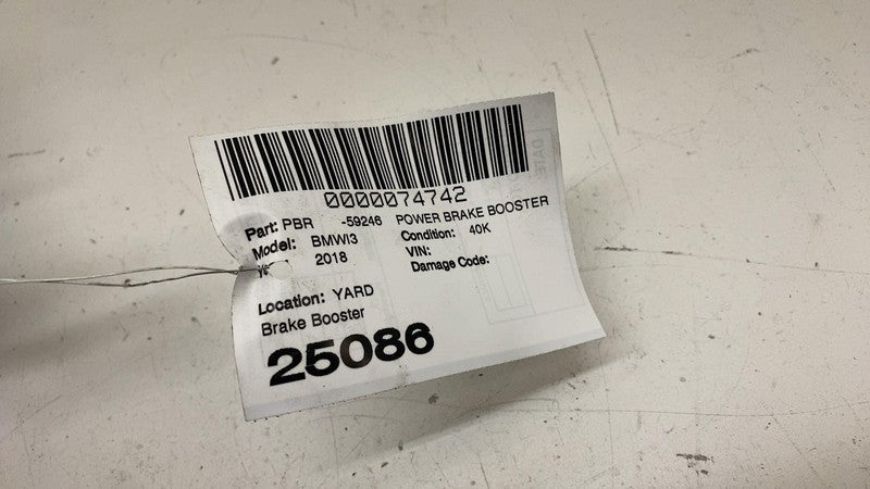 ⭕ 14-20 BMW i3 I01 Power Brake Booster Vacuum Master Cylinder & Tank Reservoir