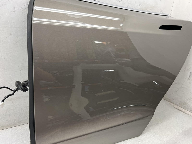⭕ 12-15 Tesla Model S Rear Driver Side Door Shell Panel Left Assy Beig