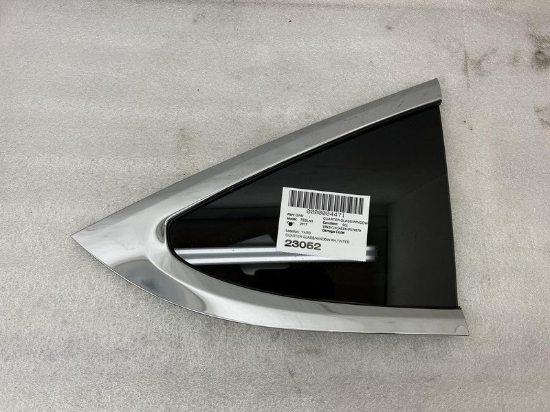 1034907 85 F 2016-2020 Tesla Model X MX Rear Passenger Side Window QTR Quarter Glass Right RH