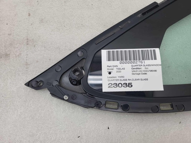 ⭕ 2012-2020 Tesla Model S Rear Passenger Side Quarter Fixed Glass Righ