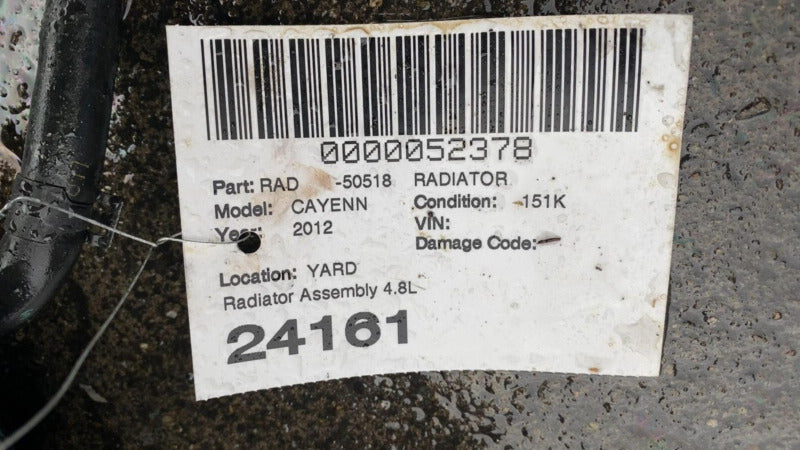 7P0 121 207 A 2011-2018 Porsche Cayenne Engine Radiator Cooling Fan Motor A/C Condenser Assy