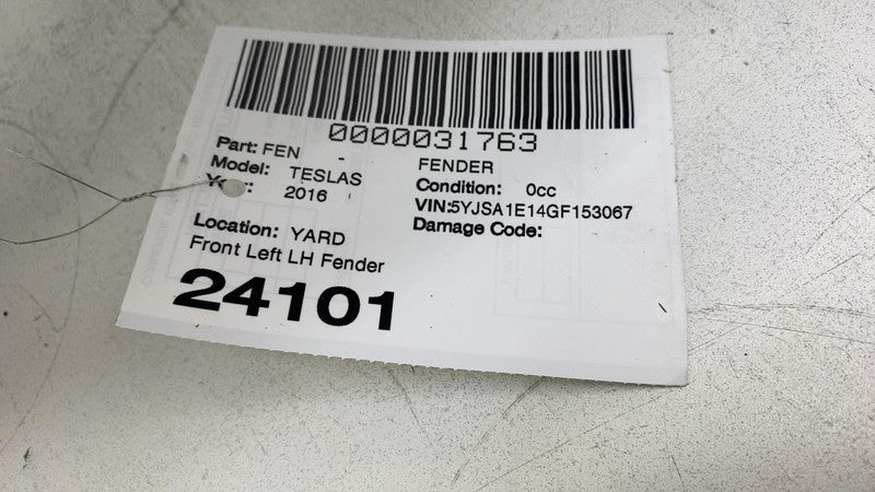 ⭕2012-2020 Tesla Model S Front Driver Side Fender Shell Panel Left LH Black PBSB