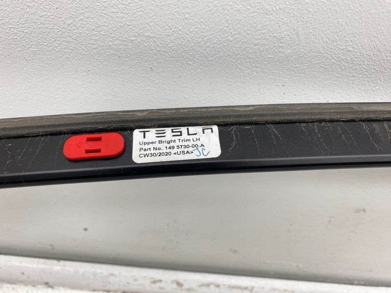 149573000A ⭕20-23 Model Y Driver Side Upper Bright Trim Mold Roof Molding Left 1495730-00-A