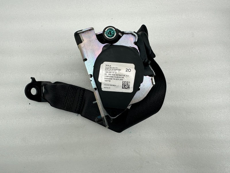 108128101D ⭕ 17-23 Tesla Model 3 Rear Left or Right 2nd Row Seatbelt Retractor 1081281-01-D